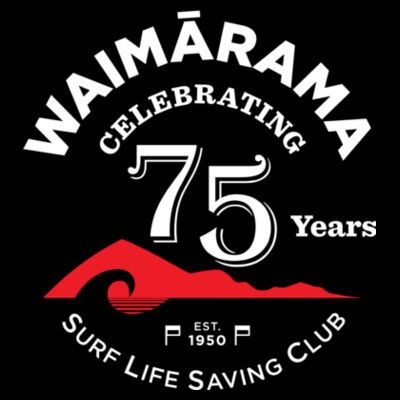 75th Anniversary Womens Tee - Black and Charcoal Design