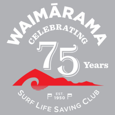 75th Anniversary Mens Tee - Black and Grey Marle Design