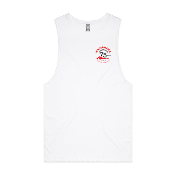 75th Anniversary Unisex White Singlet Thumbnail