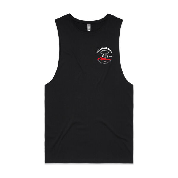 75th Anniversary Unisex Black Singlet Thumbnail