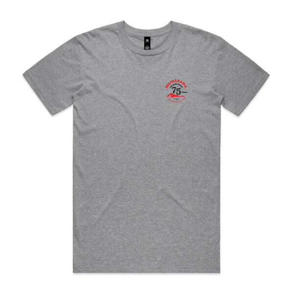 75th Anniversary Mens Tee - Grey Marle and White Thumbnail