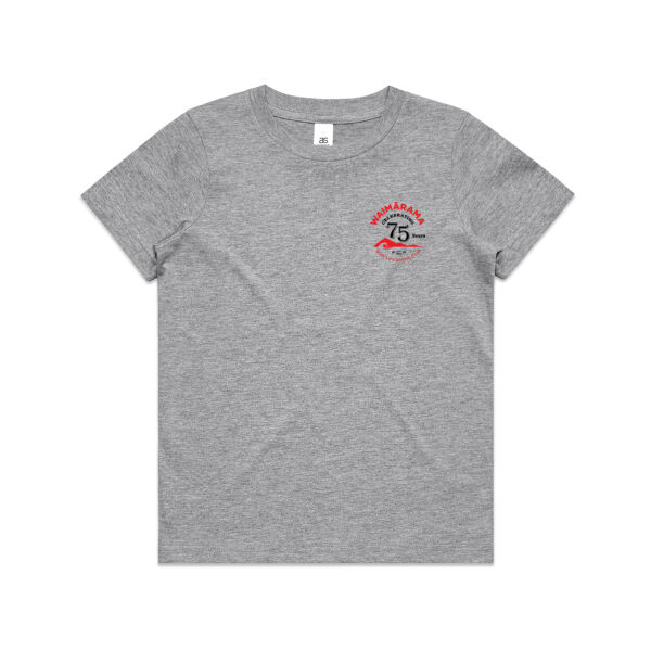 75th Anniversary Kids Tee - White and Grey Marle Thumbnail